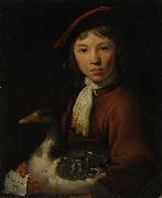 Jacob Gerritsz Cuyp A Boy with a Goose oil painting artist